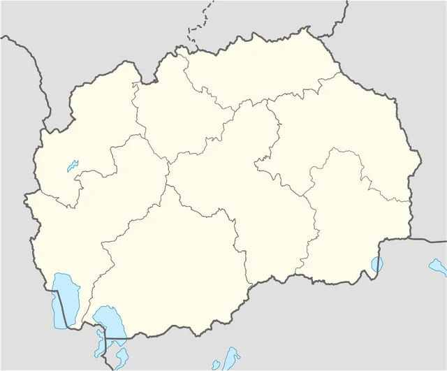 Map of North Macedonia